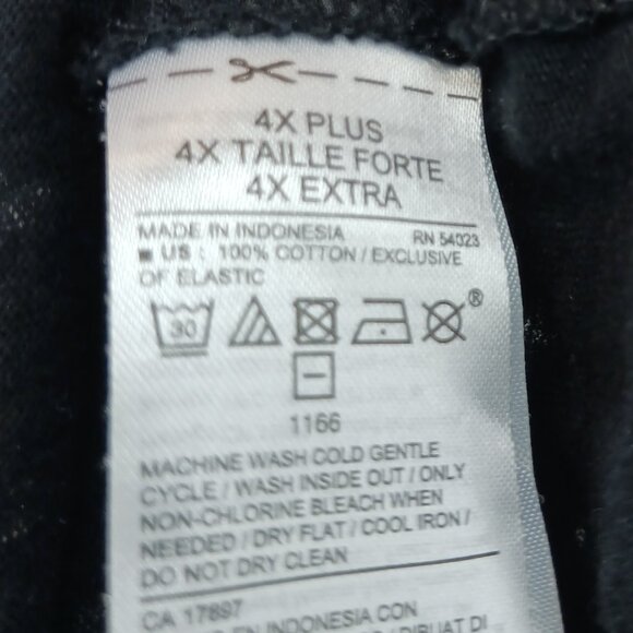 #216 3/$18 - Old Navy Black/White Long Sleeve Top Size 4X - Picture 5 of 6